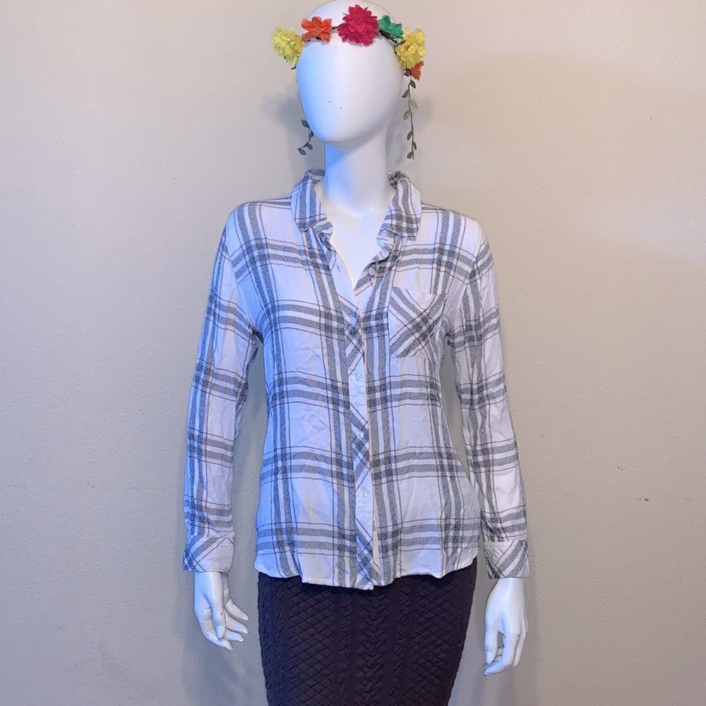 Rails Hunter Plaid Shirt - Size Small - image 2